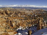 Snow at Sunset Point in Bryce Canyon National Park