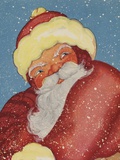Santa Claus in snowfall