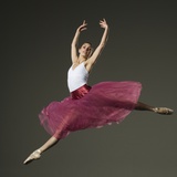 Female Ballet Dancer Jumping