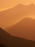 Canadian Rockies at Sunset  Banff National Park  Alberta  Canada