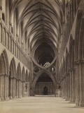 The inverted arches of the Wells Cathedral