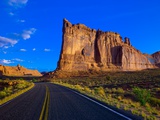 Road through Arches National Park