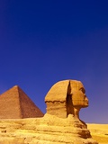 Great Sphinx and Pyramids at Giza