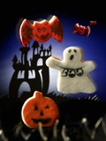Halloween biscuits (pumpkin  ghost and bats)