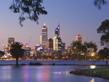 Swan River and James Mitchell Park at dusk