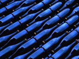 Champagne Bottles Waiting for Labels at Argyle Winery