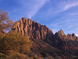 USA  Utah  Zion National Park  Cliffs Along Virgin River