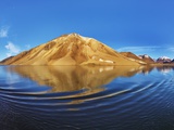 Mountains along Kong Oscar Fjord in Greenland