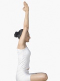 Woman practicing yoga