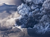 Eyjafjallajokull volcano erupting in Iceland
