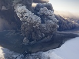 Eyjafjallajokull volcano erupting in Iceland