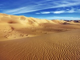 Sand dunes in Erg Admer in Algeria
