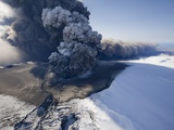 Eyjafjallajokull volcano erupting in Iceland
