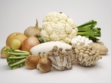 Stack of fresh vegetables