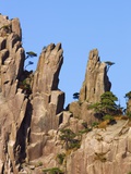 Rock formations in the Yellow Mountains in China