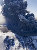 Eyjafjallajokull volcano erupting in Iceland