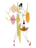 Young Woman Carrying Purse