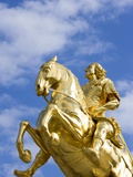 Golden Rider Equestrian Statue in Dresden