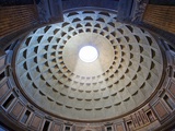 Interior of the dome on the Pantheon in Rome