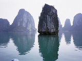 Rock formations in Halong Bay