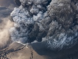 Eyjafjallajokull volcano erupting in Iceland