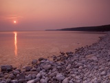 Sunrise at Halfway Log Dump on Georgian Bay Along the Niagara Escarpment on the Bruce Peninsula Br