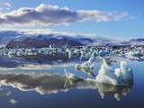 Ice washed ashore glacier at Joekulsarlon
