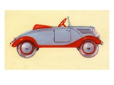 Illustration of toy car