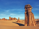 Eroded landscape in Tassili du Hoggar