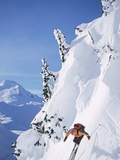 Skier on table mountain north cascades