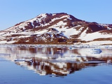 Drift ice at Sabine Island in Greenland