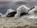 Fierce Lake Superior Waves Pound Minnesota's North Shore