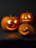Three Jack-o'-lanterns