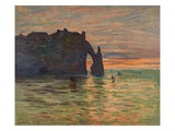 Coucher de Soleil a Etretat