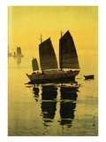 Mist  from a Set of Six Prints of Sailing Boats