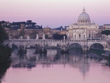 Tiber River and St Peter's Basilica