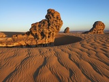 Eroded rock formations  Tassili du Hoggar  Algeria