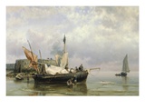 Fishermen near Rotterdam  Holland