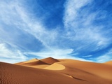 Sand dunes in Erg Admer in Algeria