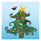 Decorated Christmas tree
