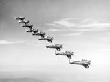United States Army Monoplanes in Flight Formation