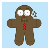 Crumbling gingerbread man