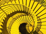 View from Above of Spiral Staircase
