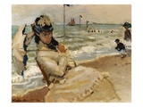 Camille [Monet] on the Beach  Trouville
