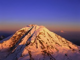 Snow Covered Top of Mount Rainier