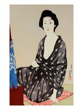 Tsuru Nakatani as a Young Beauty in a Gauze Robe