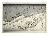 Evening Snow at Asuka-yama from the Series Eight Views of the Suburbs of Edo