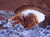 Snow Covering Ground at North Window