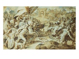 A Battle Scene Outside the Walls of Rome ()