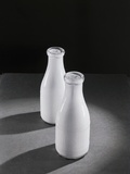 Two Quarts of Milk in Glass Bottles